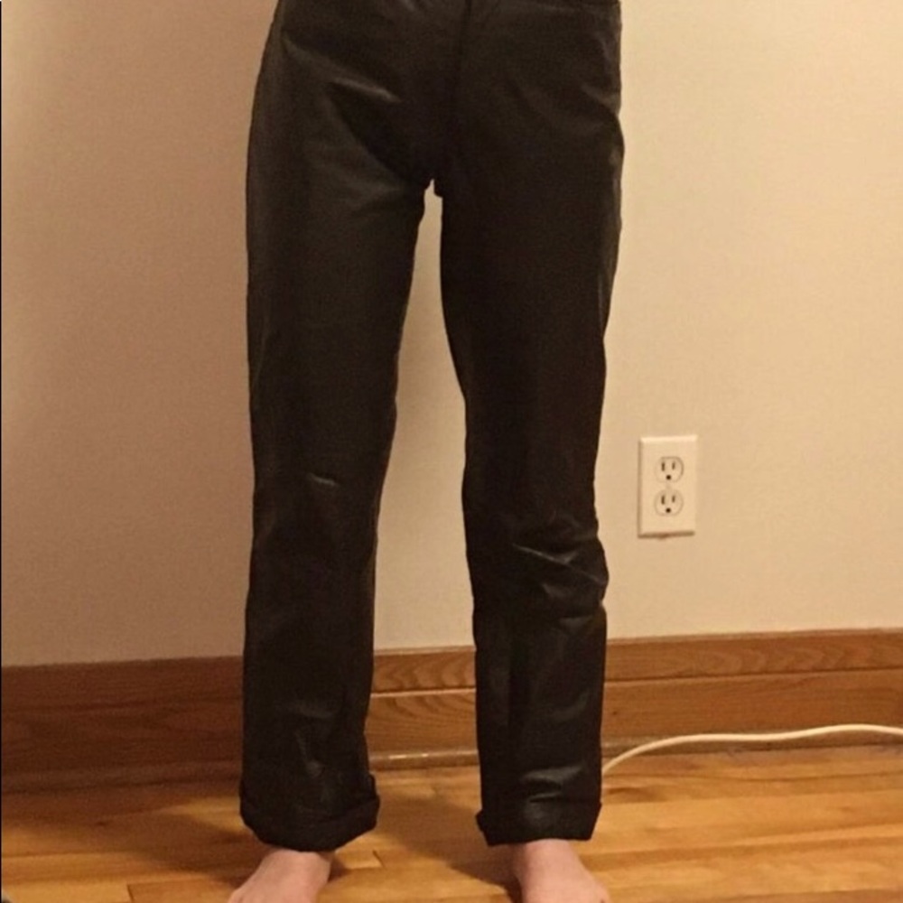 Vintage Laurence Roy high-waisted leather pants - Picture 3 of 10